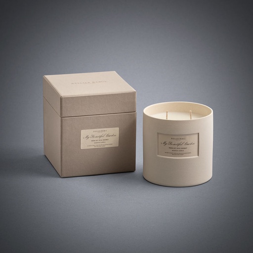 SCENTED CANDLE MBG FRESH CUT FIG &amp; COCONUT 650 G
